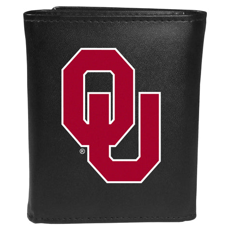 Oklahoma Sooners   Tri fold Wallet Large Logo 
