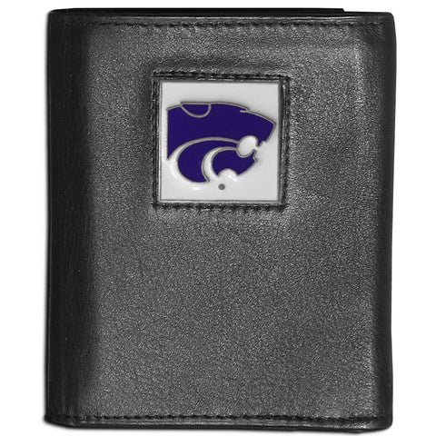 Kansas St. Wildcats Leather Trifold Wallet