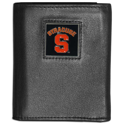 Syracuse Orange Leather Trifold Wallet
