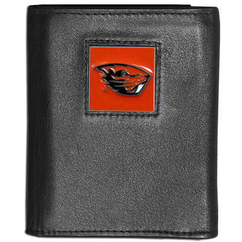 Oregon St. Beavers Leather Trifold Wallet