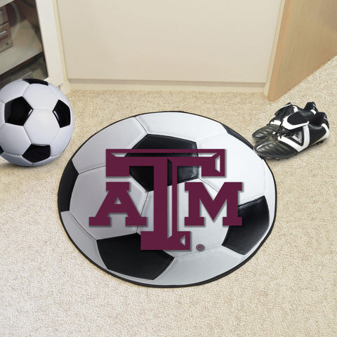 Texas A&M Aggies Soccer Ball Mat 27" diameter 
