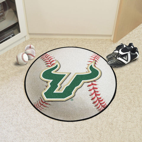 South Florida Bulls Baseball Mat 27" diameter 