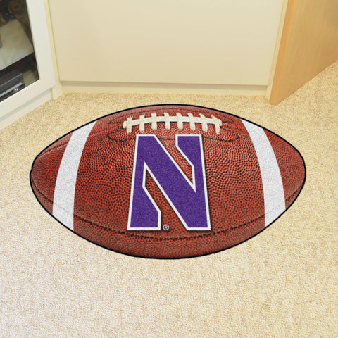 Northwestern Wildcats Football Mat 20.5"x32.5" 