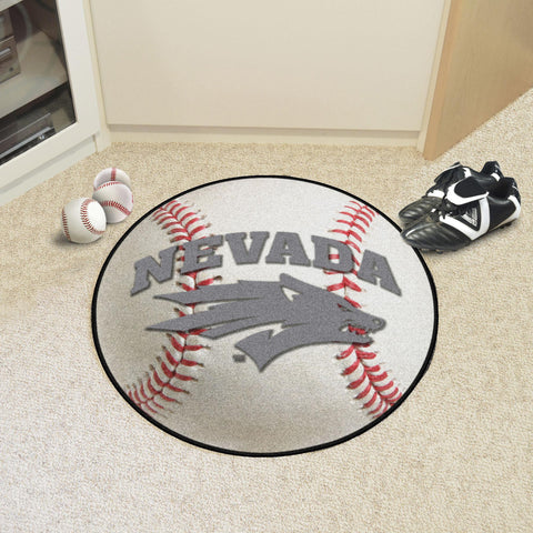 Nevada Wolf Pack Baseball Mat 27" diameter 