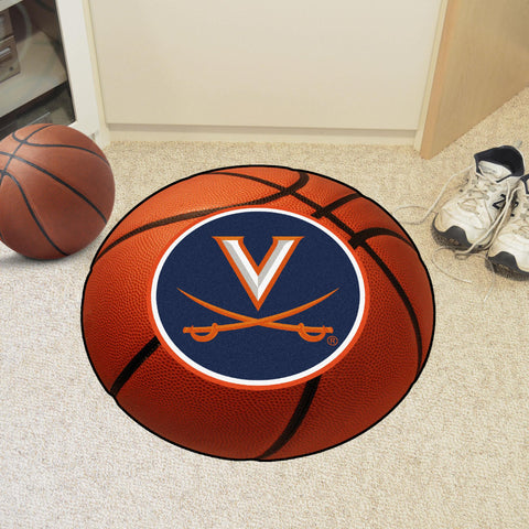 Virginia Cavaliers Basketball Mat 27" diameter 