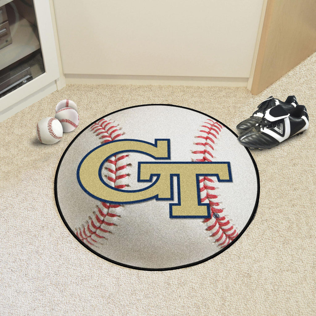 Georgia Tech Yellow Jackets Baseball Mat 27" diameter