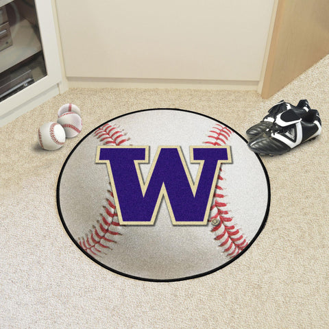 Washington Huskies Baseball Mat 27" diameter 