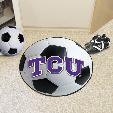 Texas Christian Horned Frogs Soccer Ball Mat 27" diameter 