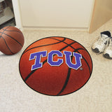 Texas Christian Horned Frogs Basketball Mat 27" diameter 