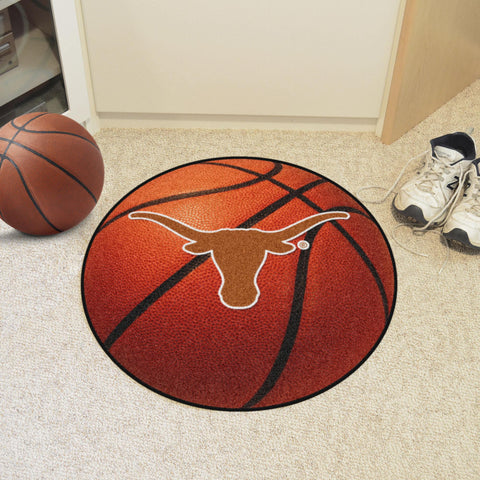 Texas Longhorns Basketball Mat 27" diameter 
