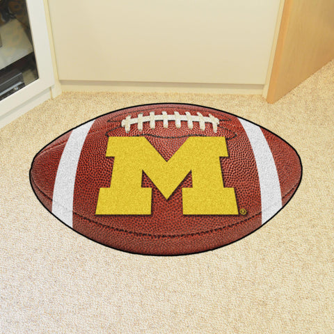 Michigan Wolverines Football Mat 20.5"x32.5" 