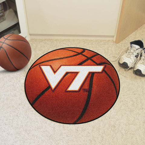 Virginia Tech Hokies Basketball Mat 27" diameter 