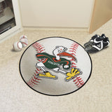 Miami Hurricanes Baseball Mat 27" diameter