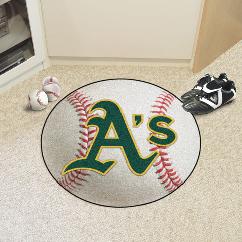 Oakland Athletics Baseball Mat 27" diameter 
