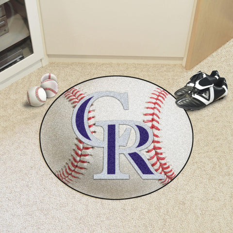 Colorado Rockies Baseball Mat 27" diameter 
