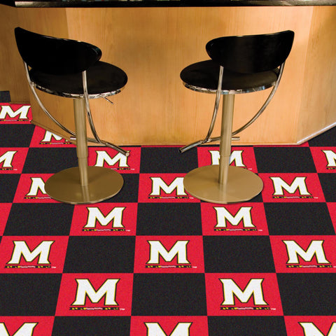 Maryland Terrapins Team Carpet Tiles 18"x18" tiles 