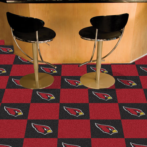 Arizona Cardinals Team Carpet Tiles 18"x18" tiles 