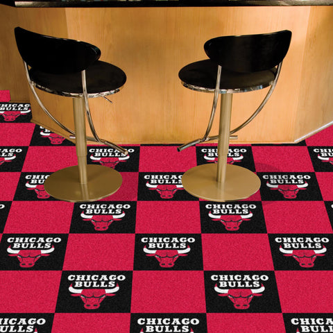 Chicago Bulls Team Carpet Tiles 18"x18" tiles 