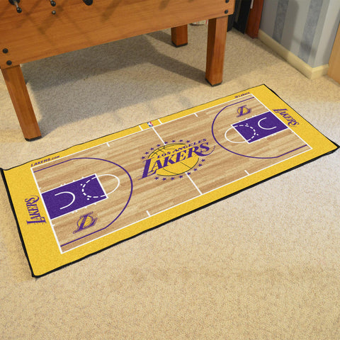 Los Angeles Lakers Court Large Runner 29.5x54 