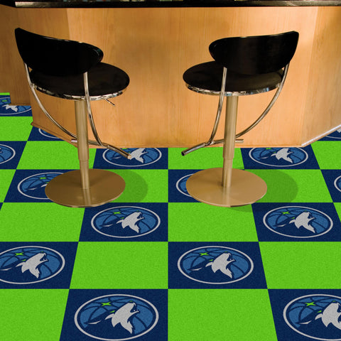 Minnesota Timberwolves Team Carpet Tiles 18"x18" tiles 