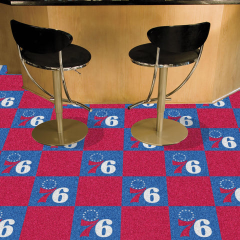 Philadelphia 76ers Team Carpet Tiles 18"x18" tiles 