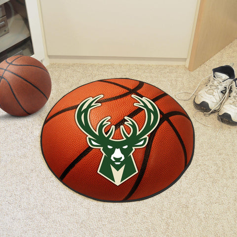 Milwaukee Bucks Basketball Mat 27" diameter 