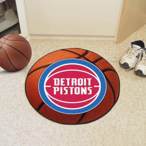 Detroit Pistons Basketball Mat 27" diameter 