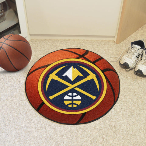 Denver Nuggets Basketball Mat 27" diameter 