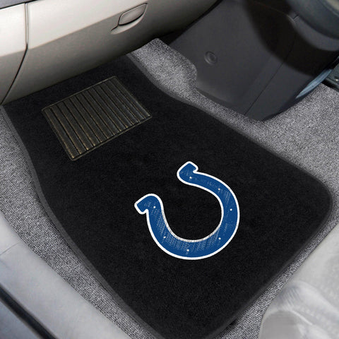 Indianapolis Colts 2 pc Embroidered Car Mat Set 17"x25.5" 