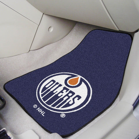 Edmonton Oilers 2 pc Carpet Car Mat Set 17"x27" 