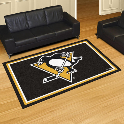 Pittsburgh Penguins 5x8 Rug 59.5"x88" 