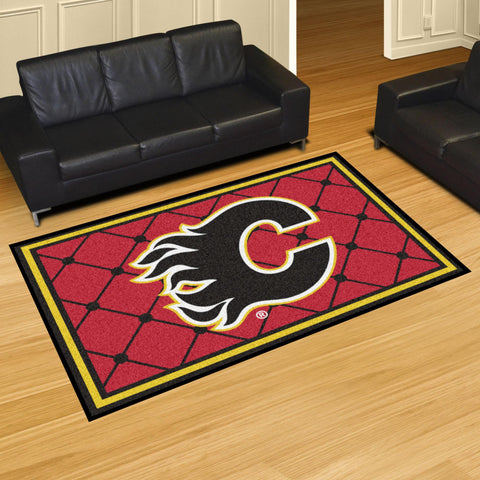 Calgary Flames 5x8 Rug 59.5"x88" 
