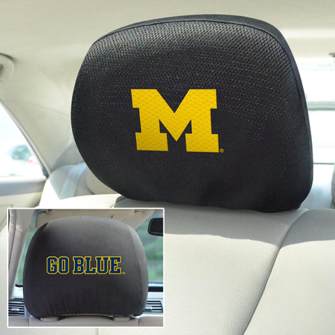 Michigan Wolverines Head Rest Cover 10"x13" 