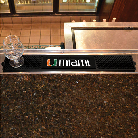 Miami Hurricanes Drink Mat 3.25"x24" 