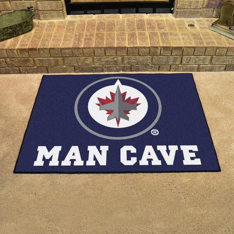Winnipeg Jets Man Cave All Star 33.75"x42.5" 