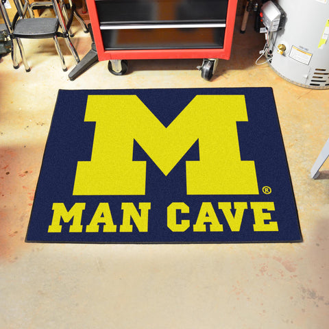 Michigan Wolverines Man Cave All Star 33.75"x42.5" 