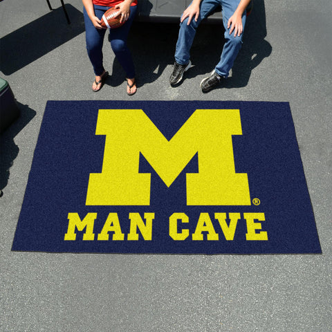 Michigan Wolverines Man Cave UltiMat 59.5"x94.5" 