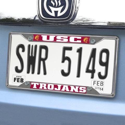 USC Trojans License Plate Frame 6.25"x12.25" 