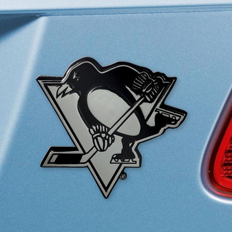 Pittsburgh Penguins Chrome Emblem 2.9"x3" 