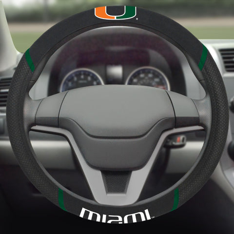 Miami Hurricanes Steering Wheel Cover 15"x15" 