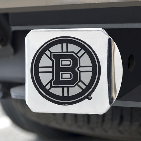 Boston Bruins Hitch Cover Chrome on Chrome 3.4"x4" 