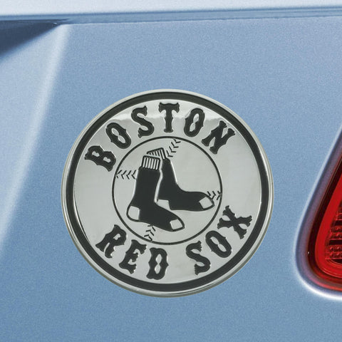 Boston Red Sox Chrome Emblem 3"x3.2" 
