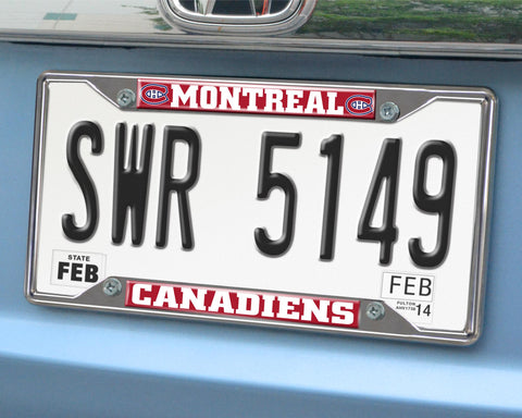 Montreal Canadiens License Plate Frame 6.25"x12.25" 