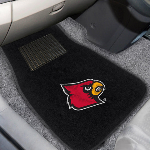 Louisville Cardinals 2 pc Embroidered Car Mat Set 17"x25.5" 
