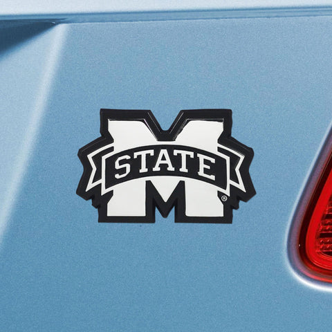 Mississippi State Bulldogs Chrome Emblem 3"x3.2" 