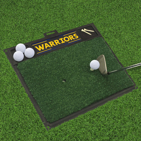 Golden State Warriors Golf Hitting Mat 20" x 17" 