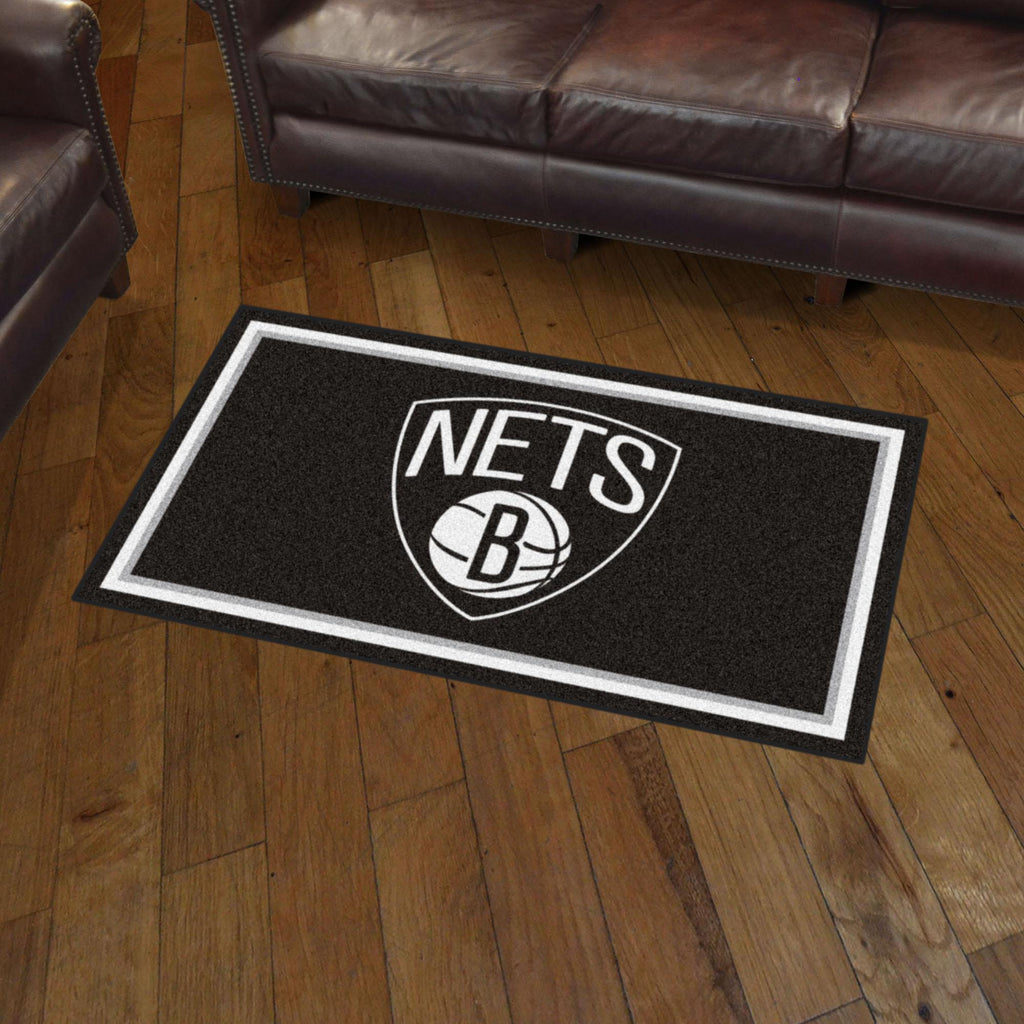 Brooklyn Nets 3x5 Rug 36"x 60" 