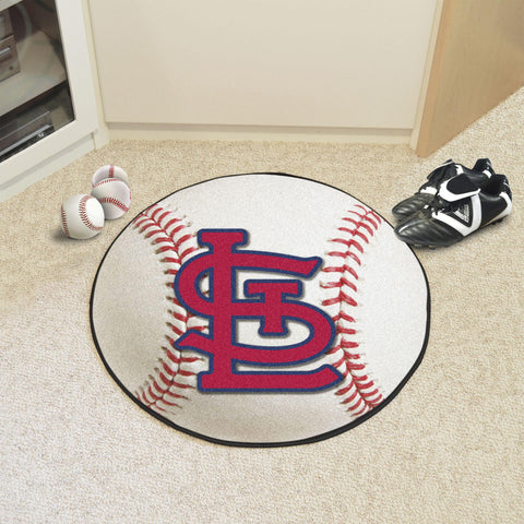 St. Louis Cardinals Baseball Mat 27" diameter 