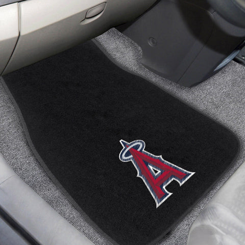 Los Angeles Angels 2 pc Embroidered Car Mat Set 17"x25.5" 