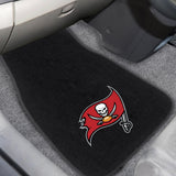 Tampa Bay Buccaneers 2 pc Embroidered Car Mat Set 17"x25.5" 